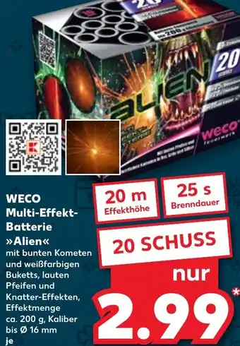 Kaufland DE WECO Multi-Effekt Batterie  Alien aanbieding