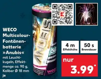 Kaufland DE WECO Multicolor Fontänen batterie Anubis aanbieding