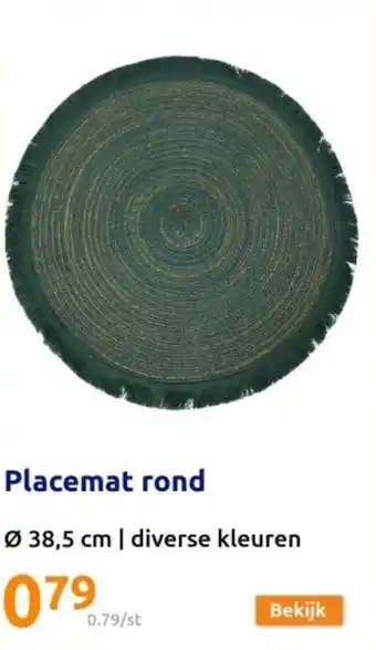 Action Placemat rond Ø 38,5 cm aanbieding