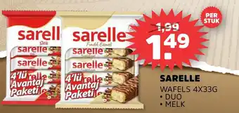 Sahan Supermarkten SARELLE WAFELS 4X33G aanbieding