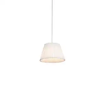 Lampenlicht.nl Retro hanglamp crème 25 cm - plisse aanbieding