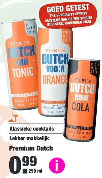 ALDI Premium Dutch 250ml aanbieding