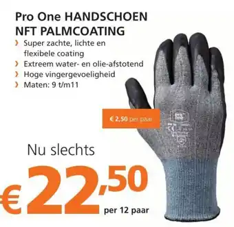 BMN Pro One HANDSHOEN NFT PALMCOATING mt. 9/11 aanbieding