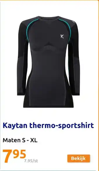 Action Kaytan thermo-sportshirt Maten S-XL aanbieding