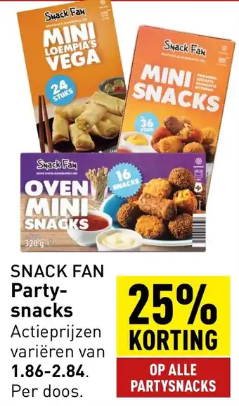 ALDI SNACK FAN Party snacks aanbieding