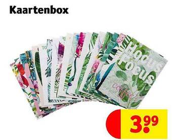 Kruidvat Kaartenbox aanbieding