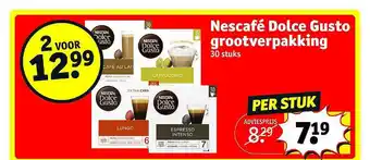 Kruidvat Nescafé Dolce Gusto grootverpakking aanbieding