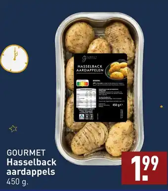 ALDI GOURMET Hasselback aardappels 450 g. aanbieding