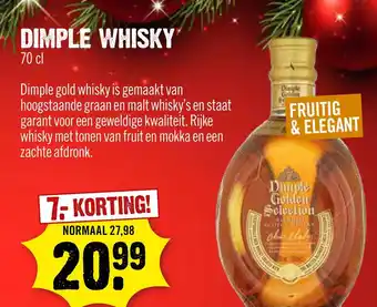 Dirck 3 Dimple whisky aanbieding