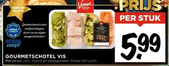 Vomar Voordeelmarkt Gourmetschotel vis aanbieding