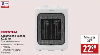 ALDI INVENTUM Keramische kachel KC221W aanbieding