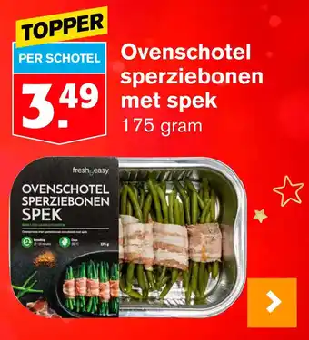 Hoogvliet Ovenschotel sperziebonen met spek 175g aanbieding