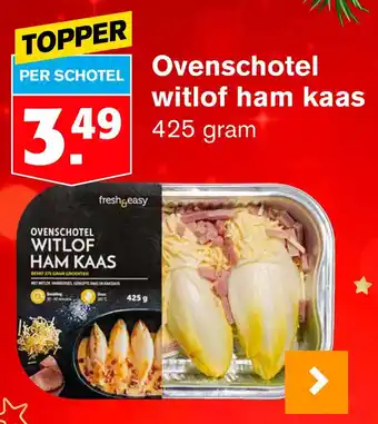 Hoogvliet Ovenschotel witlof ham kaas 425g aanbieding