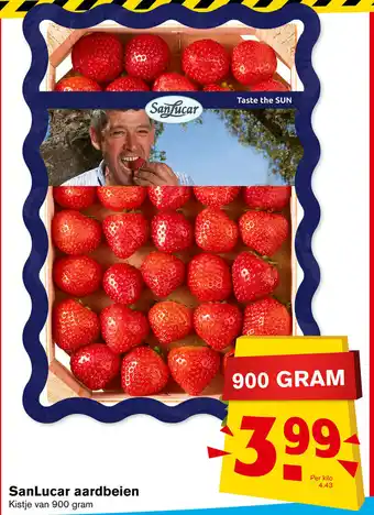 Hoogvliet SanLucar aardbeien aanbieding