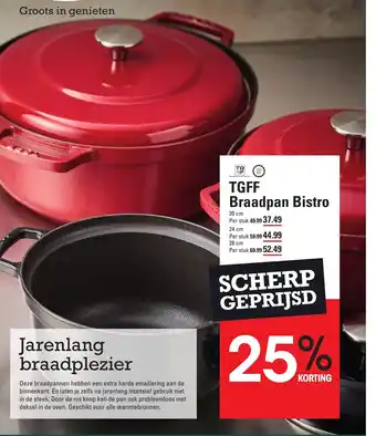 Sligro TGFF Braadpan Bistro 20cm aanbieding