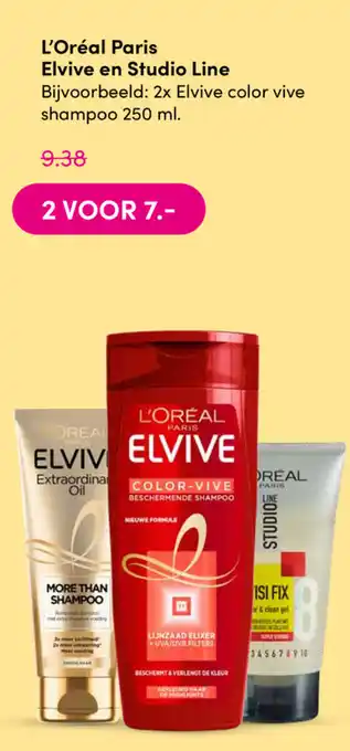 DA L'Oreal Paris Elvive en Studio Line aanbieding