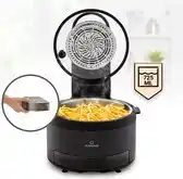 Bol.com Vendure heteluchtfriteuse met stoomfunctie 1250 watt 5 liter 6 programma's aanbieding