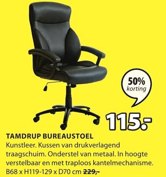 Jysk Tamdrup bureaustoel aanbieding