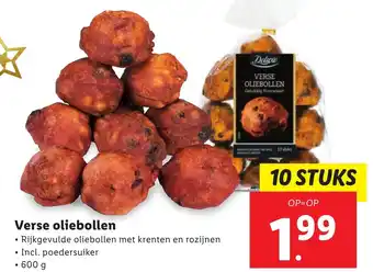 Lidl Verse oliebollen 600g aanbieding