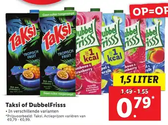 Lidl Taksi of DubbelFrisss aanbieding