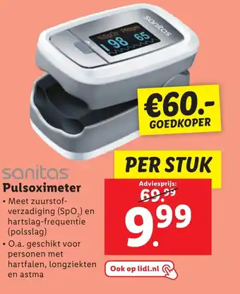 Lidl Pulsoximeter aanbieding