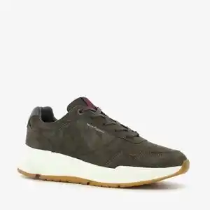 Scapino Hush puppies leren heren sneakers groen aanbieding