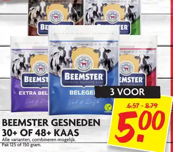 Dekamarkt Beemster gesneden 30+ of 40+ kaas 150g aanbieding