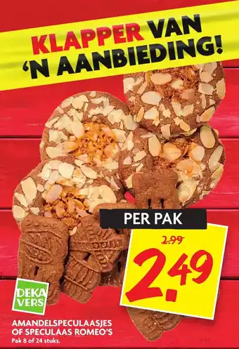 Dekamarkt Amandelspeculaasjes of speculaas romeo's aanbieding