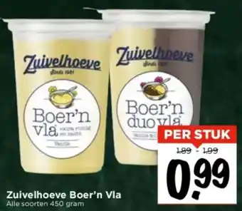 Vomar Voordeelmarkt Zuivelhoeve Boer'n Vla aanbieding