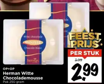 Vomar Voordeelmarkt Herman Witte Chocolademousse aanbieding