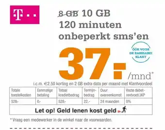 Telecombinatie T... 10gb aanbieding