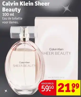 Kruidvat Calvin Klein Sheer Beauty 100ml aanbieding