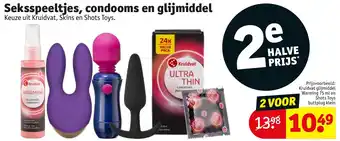 Kruidvat Seksspeeltjes, condooms en glijmiddel aanbieding