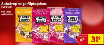 Kruidvat Autodrop mega fliptopdoos 600g aanbieding