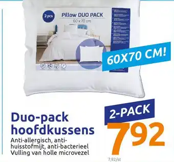 Action Duo-pack hoofdkussens aanbieding