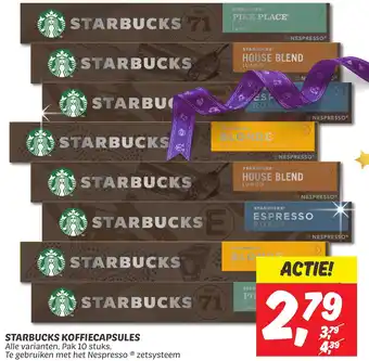 Dekamarkt STARBUCKS KOFFIECAPSULES aanbieding