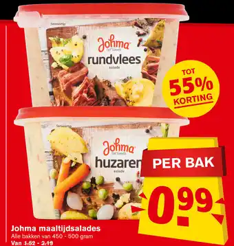 Hoogvliet Johma maaltijdsalades aanbieding