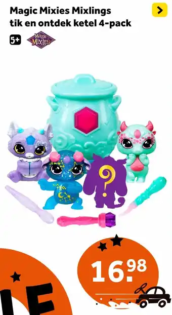 Intertoys Magic Mixies Mixlings tik en ontdek ketel 4-pack aanbieding