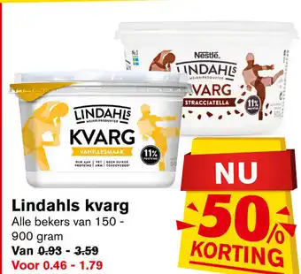 Hoogvliet Lindahls kvarg aanbieding