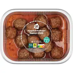 Albert Heijn Ah gehaktballetjes kip sweet chili aanbieding