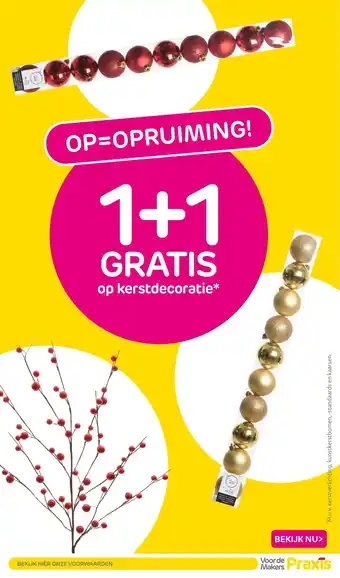 Praxis Op kerstdecoratie aanbieding