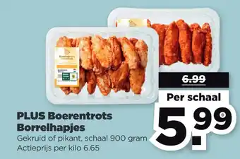 PLUS Boerentrots Borrelhapjes per schaal aanbieding