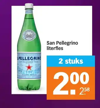 Albert Heijn San Pellegrino literfles aanbieding