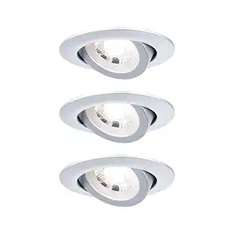 Amazon Paulmann 92986 led inbouwlamp 3-stap-dim draaibaar rond 82mm 70° 3x6w 3x550lm 230v 3000k chroom mat rond dimbaar plafondspot  aanbieding