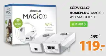 Expert devolo HOMEPLUG | MAGIC 1 WIFI STARTER KIT aanbieding