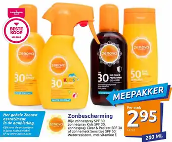 Action Zenova Zonbescherming 200ml aanbieding