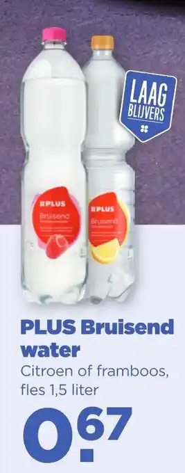 PLUS PLUS Bruisend water aanbieding