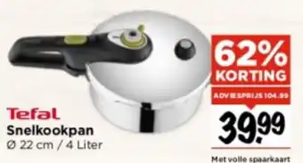 Vomar Voordeelmarkt Tefal Snelkookpan Ø 22 cm / 4 Liter aanbieding