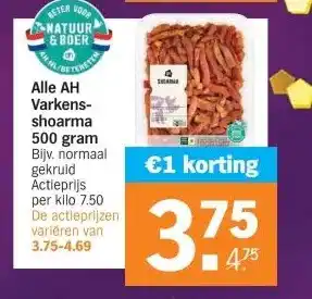 Albert Heijn Shoarma aanbieding