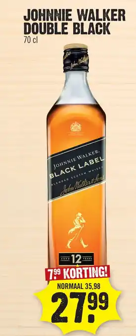 Super Dirck 3 Johnnie walker double black aanbieding